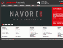 Tablet Screenshot of commandaustralia.com.au